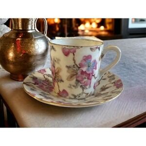 Lefton China Hand Painted Cup and Saucer